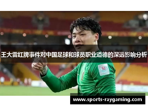王大雷红牌事件对中国足球和球员职业道德的深远影响分析